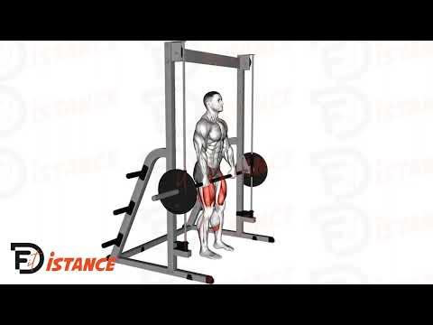 Soulevé de terre jambes tendues à la Smith Machine