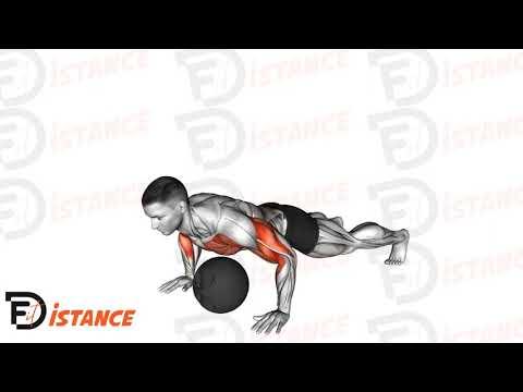 Pompes pliométriques avec medecine ball