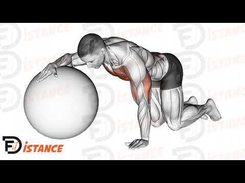 Étirement des pectoraux avec Swiss Ball