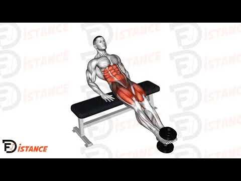 Crunch obliques avec poids aux pieds