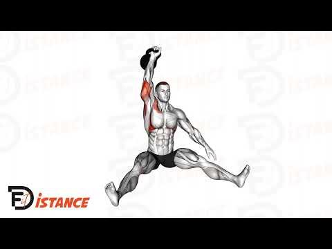 Développé épaules unilatéral assis avec kettlebell