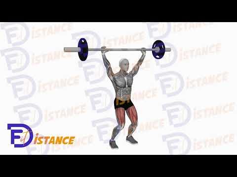 Squats avec barre au-dessus de la tête (Overhead squats)