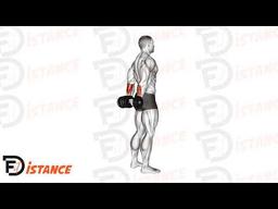 Exercice Curl des poignets derrière le dos aux haltères