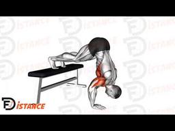 Exercice Pompes pike (pike push up) pieds surélevés