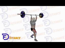 Exercice Fentes alternées avec barre au-dessus de la tête