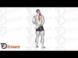 Exercice Étirement du trapèze bras derrière le dos