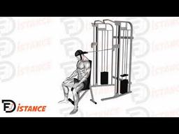Exercice Flexion du cou assis à la poulie avec harnais