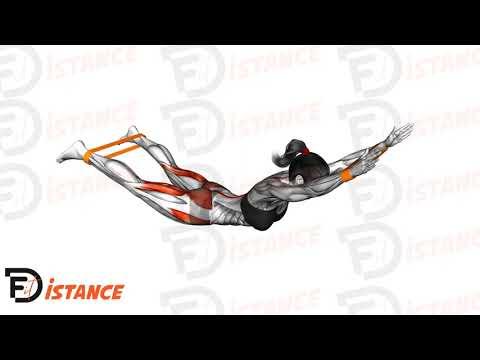 Hyperextensions au sol avec élastique