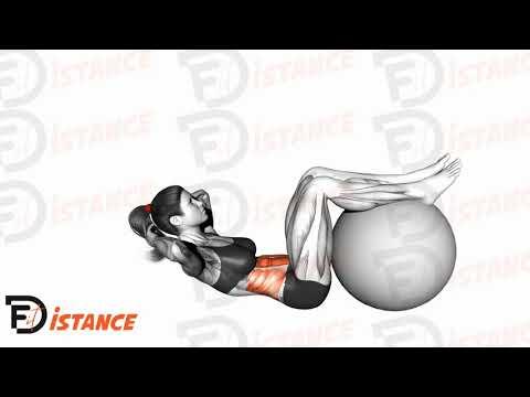 Crunch (jambes sur balle de ballon - Swiss Ball)