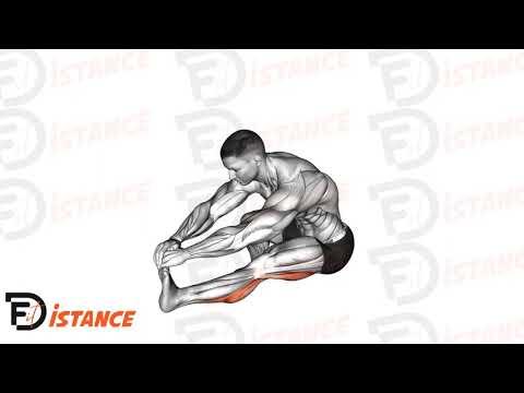 Étirement des mollets en position assise