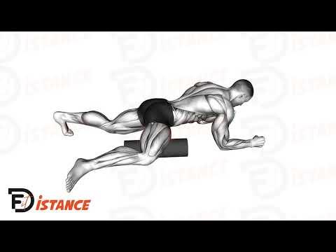 Foam roller sur les adducteurs
