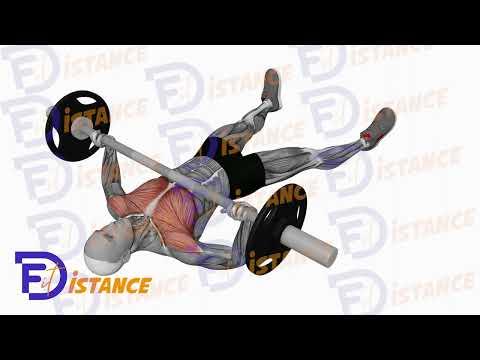 Développé couché au sol avec barre