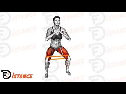 Squat latéral avec élastique