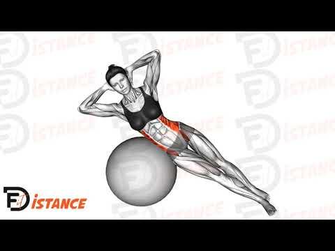 Flexion latérale sur ballon (Swiss Ball)