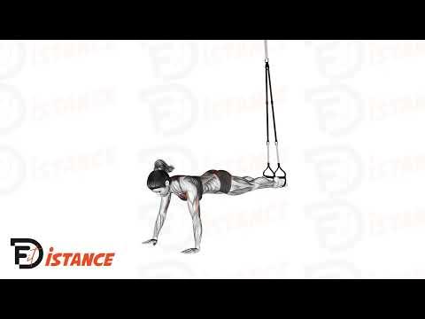 Pompes TRX avec les pieds suspendus