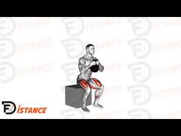 Exercice Squat avec kettlebell sur box