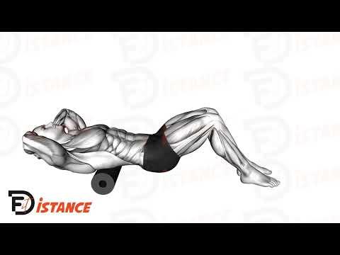 Foam roller sur le haut du dos