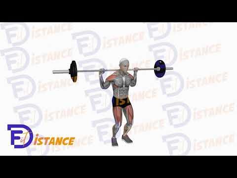 Développé militaire avec barre (derrière la tête)