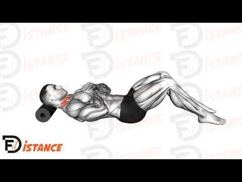 Massage du cou au foam roller