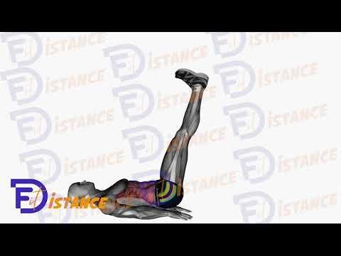 Élévation des jambes allongé sur un banc plat