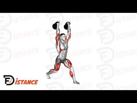 Double Kettlebell Split Jerk