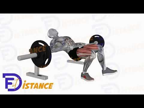 Hip Thrust à la barre en unilatéral