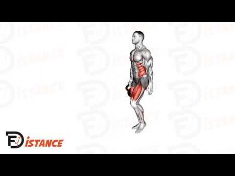 Fentes alternées avec passage du kettlebell