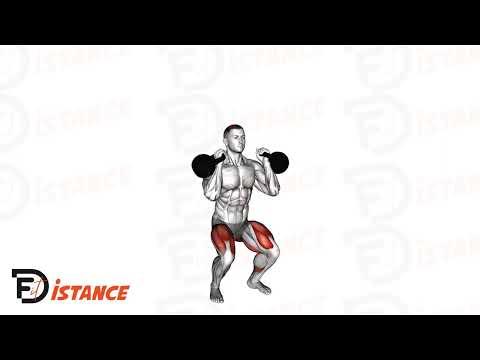 Squats avant avec kettlebell