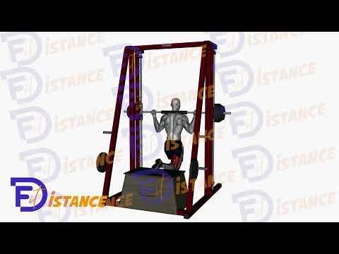 Fentes bulgares à la Smith machine (machine guidée)