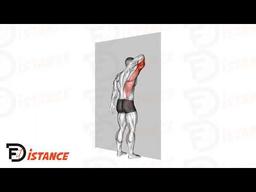 Exercice Étirement des Triceps contre un Mur