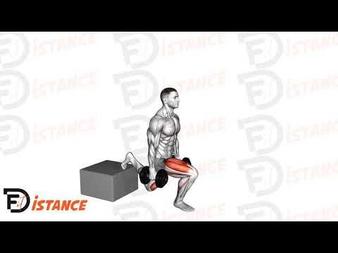 Squat bulgare jambe surélevée sur box