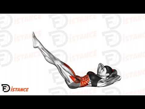 Crunch obliques jambes en position haute