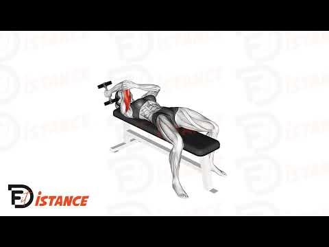Extension unilatérale des triceps couché avec un haltère en prise supination