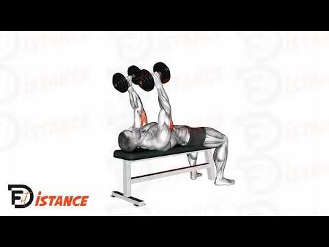 Extension des triceps allongé avec haltères