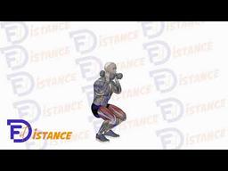 Exercice Squats avec haltères au niveau de l'épaule