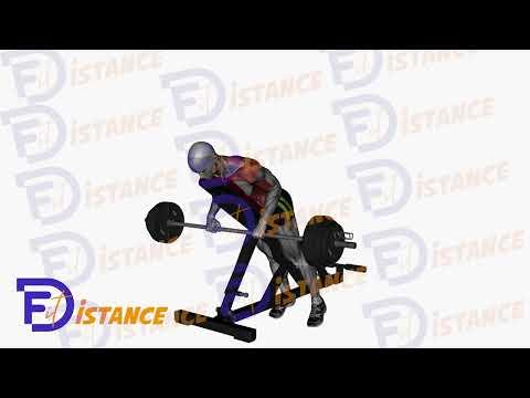 Rowing en pronation à la barre en incliné sur banc