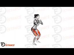 Exercice Squat pulse avec kickback