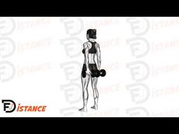 Exercice Flexion des doigts avec haltères derrière le dos