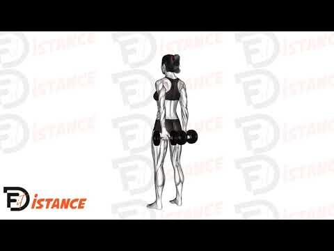 Flexion des doigts avec haltères derrière le dos