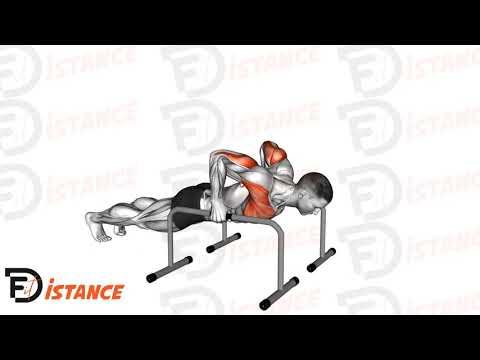 Pompes profondes (deep pushups) sur barres parallèles