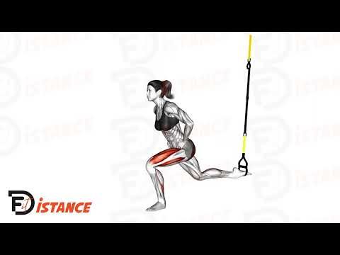 Squats bulgares avec TRX - Exercice Squats bulgares avec TRX en vidéo