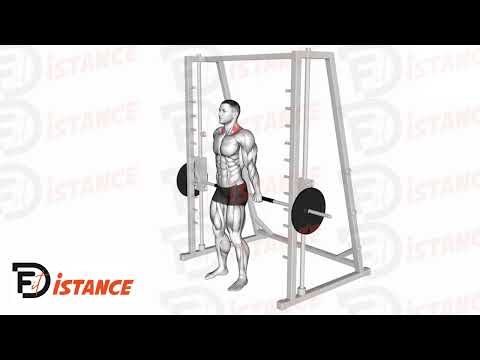 Shrugs à la machine guidée (smith) - Exercice Shrugs à la machine guidée (smith) en vidéo