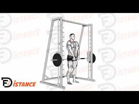 Shrugs prise serrée à la guidée (Smith machine) - Exercice Shrugs prise serrée à la guidée (Smith machine) en vidéo