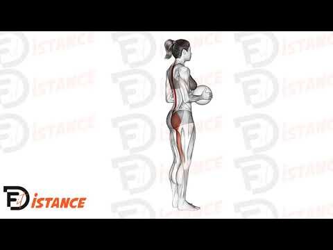 Soulevé de terre sur une jambe avec médecine ball - Exercice Soulevé de terre sur une jambe avec médecine ball en vidéo