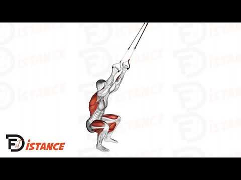 Squat sautés avec TRX - Exercice Squat sautés avec TRX en vidéo