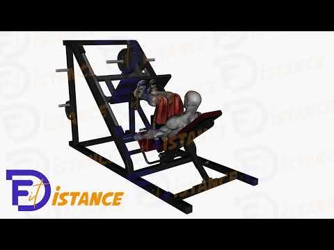 Presse à cuisse 45 degrés pieds serrés - Exercice Presse à cuisse 45 degrés pieds serrés en vidéo