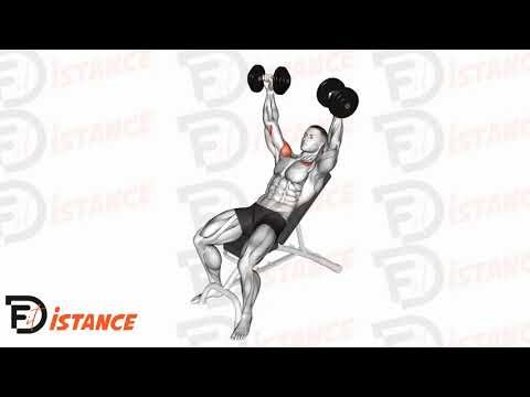 Développé couché incliné avec haltères - Exercice Développé couché incliné avec haltères en vidéo