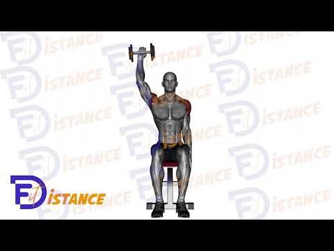 Développé assis avec haltère à un bras - Exercice Développé assis avec haltère à un bras en vidéo