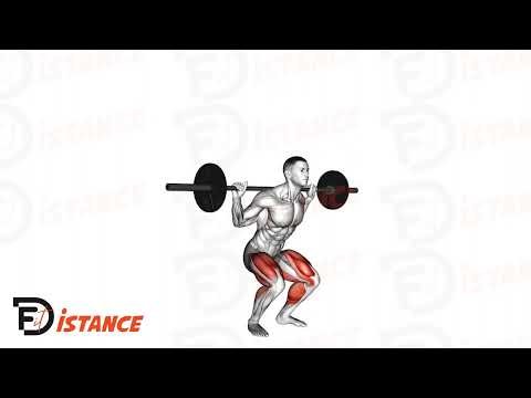 Squat sautés à la barre - Exercice Squat sautés à la barre en vidéo