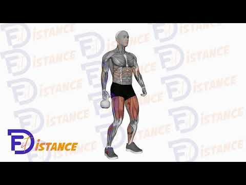 Soulevé de terre valise avec kettlebell - Exercice Soulevé de terre valise avec kettlebell en vidéo